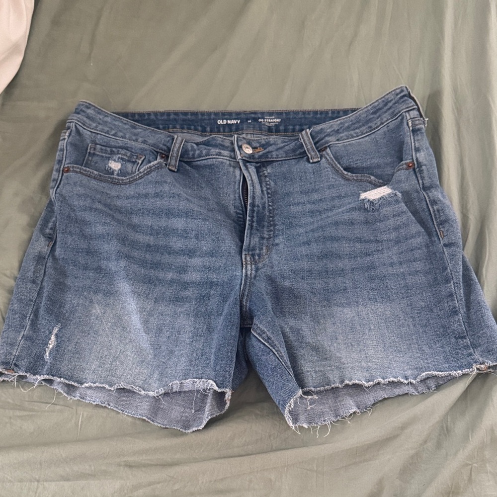 Old Navy Women's Distressed Blue Jean Shorts